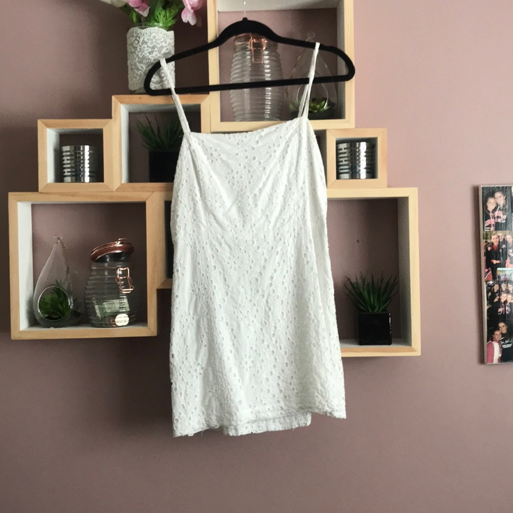 White mini dress